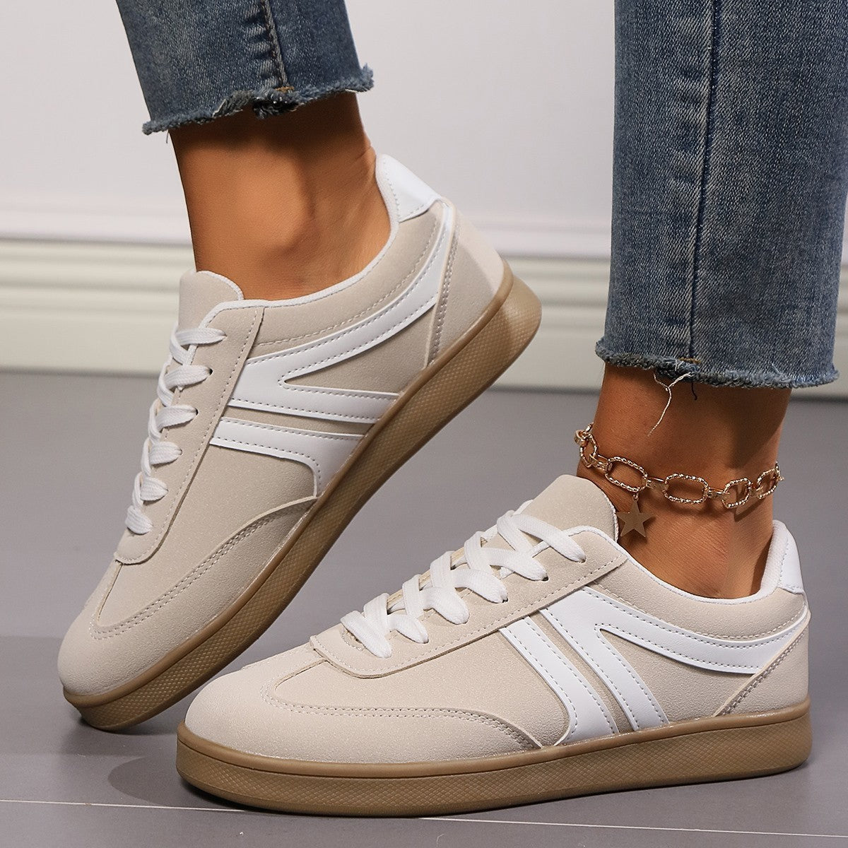 Lace-up Casual Shoes For Women