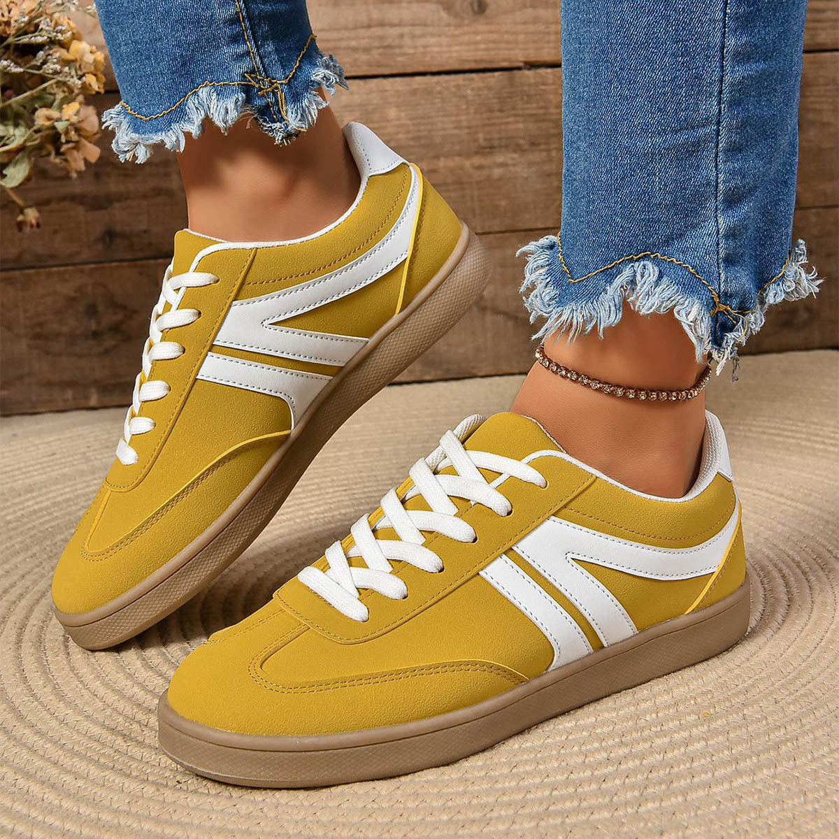 Lace-up Casual Shoes For Women