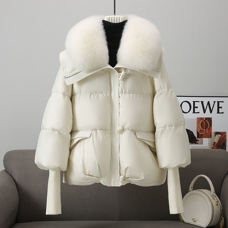 Short Fur Collar Thickened Coat