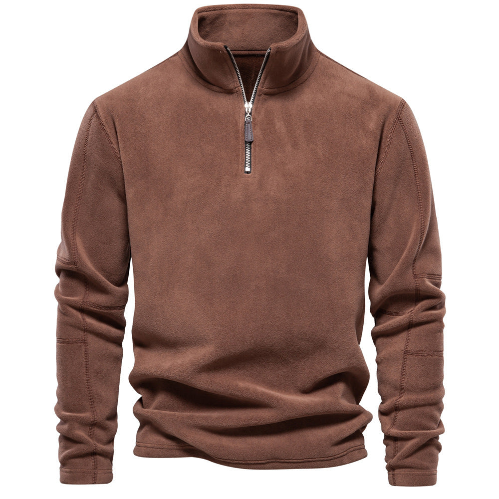 Fleece Winter Casual Pullover Top For Men