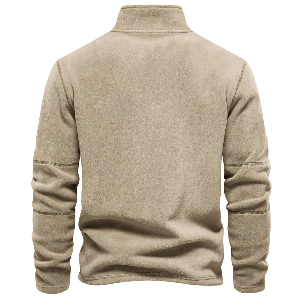 Fleece Winter Casual Pullover Top For Men