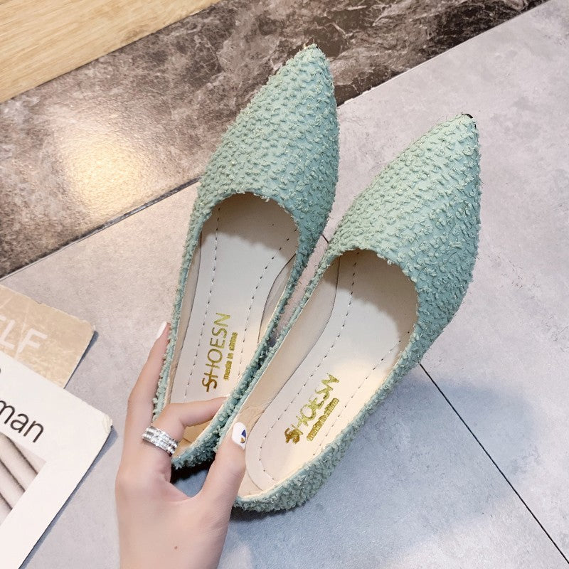 Flat Shoes Women's Single Shoes Shallow Mouth