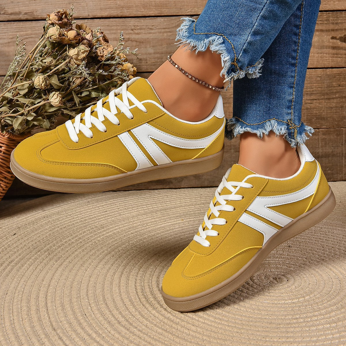 Lace-up Casual Shoes For Women