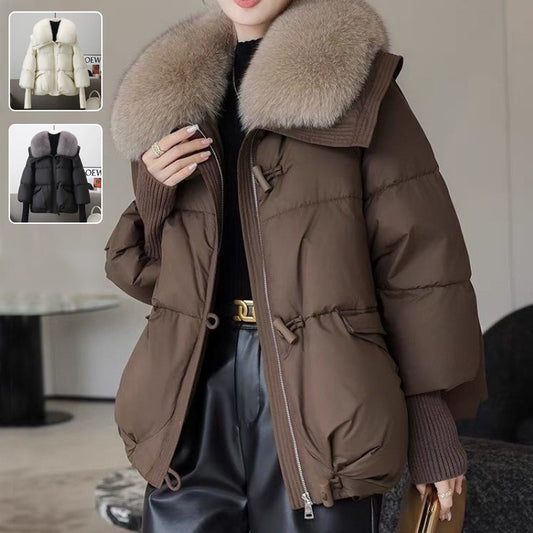 Short Fur Collar Thickened Coat