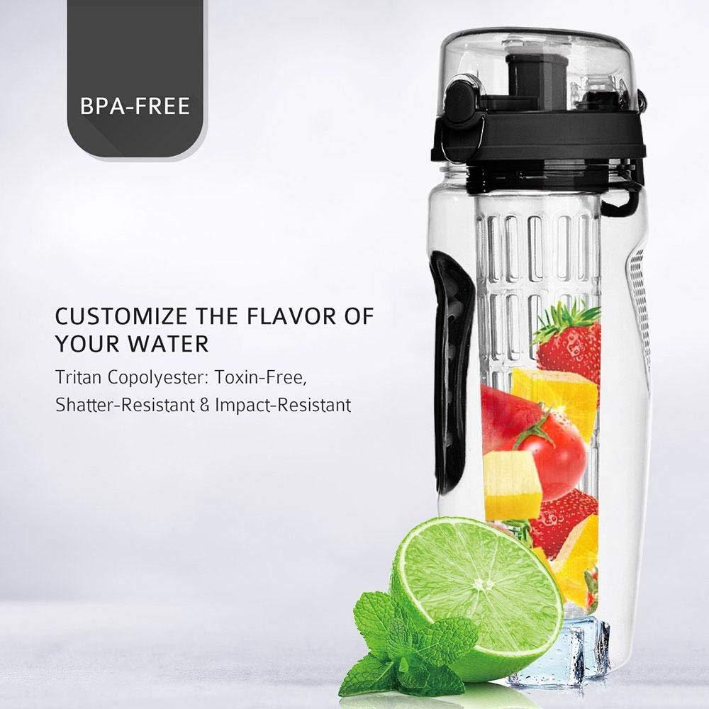 Fruit Infuser Water Bottles With Juice Shaker