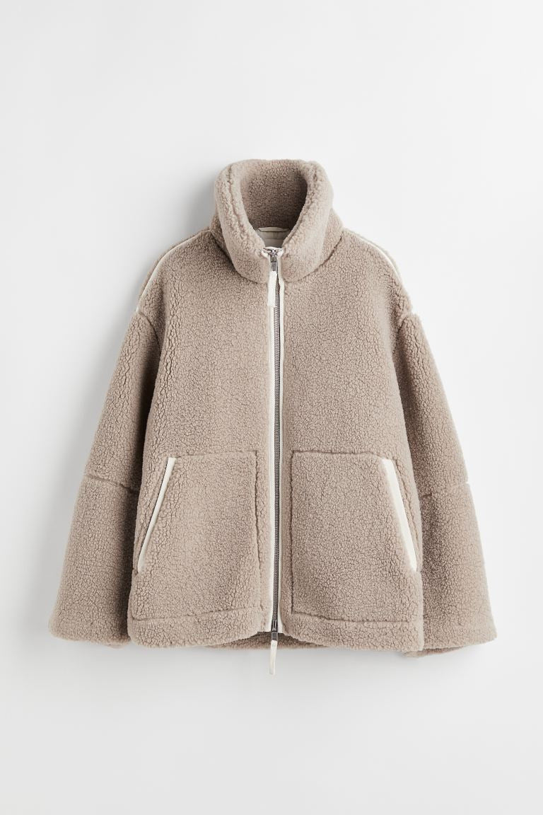 Robel Loose Anti-cashmere Zipper Jacket