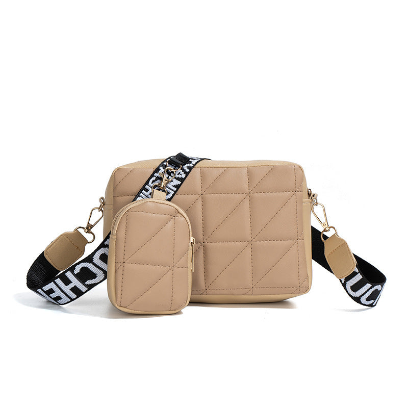 Rhombus Shoulder Strap Bag