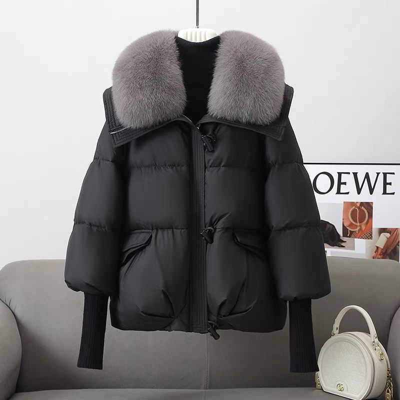 Short Fur Collar Thickened Coat