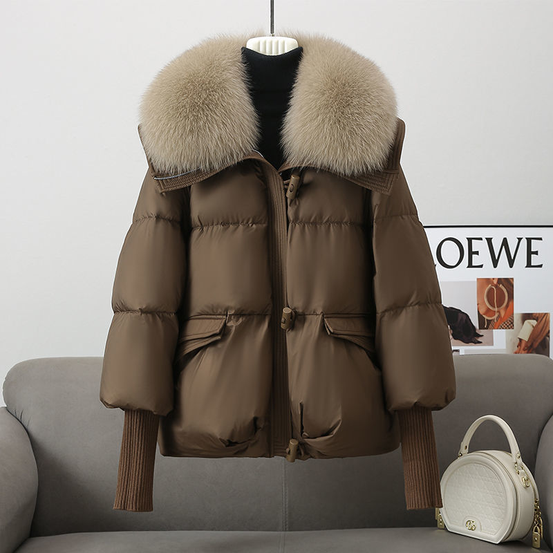 Short Fur Collar Thickened Coat